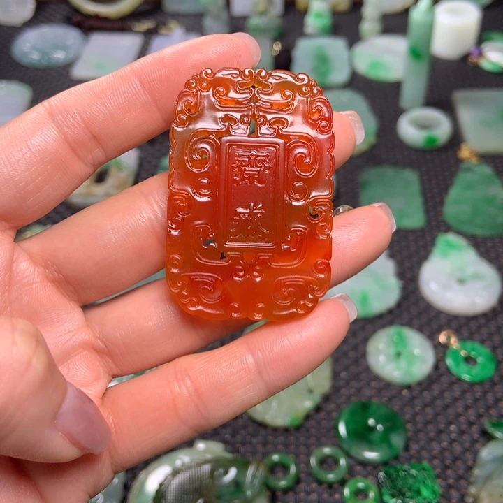 玛瑙吊坠未镶嵌星*?