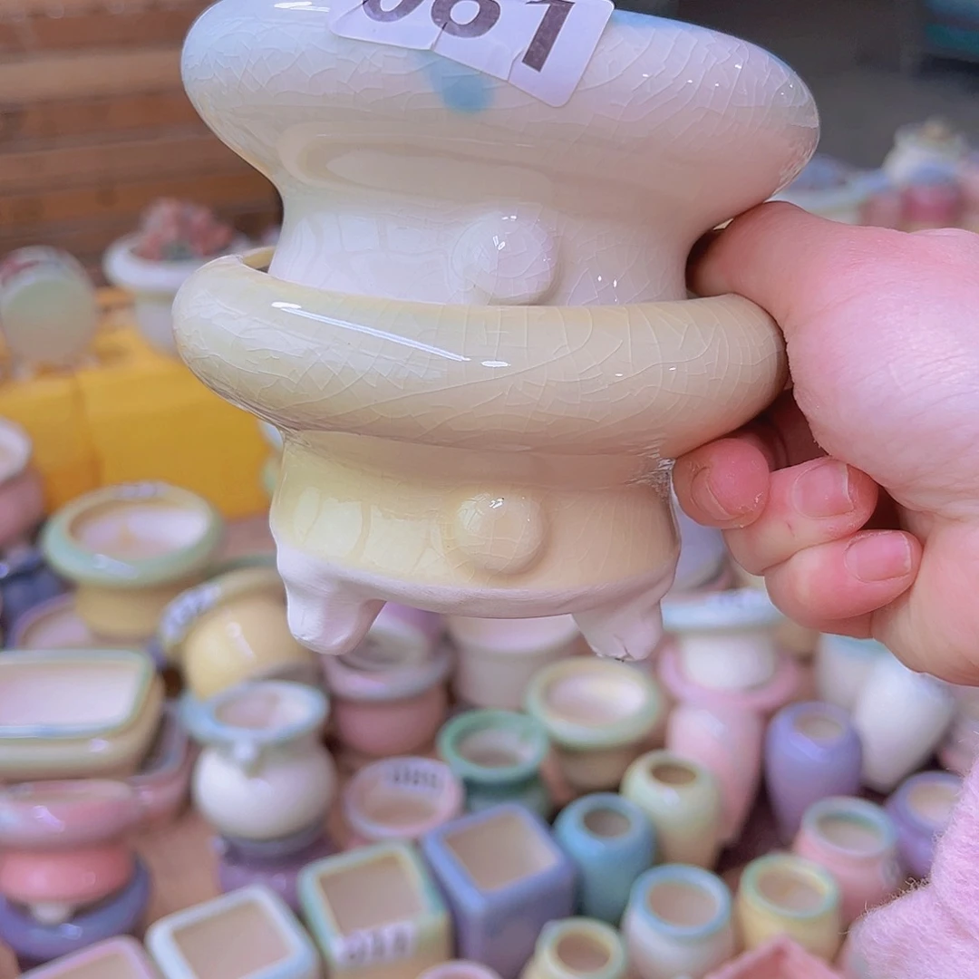 红陶陶瓷花盆当场满12包邮