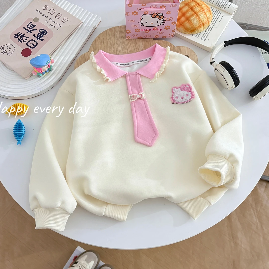 2025女童春秋学院风卡通玩偶女宝卫衣儿童外套宝宝秋季学院宽松