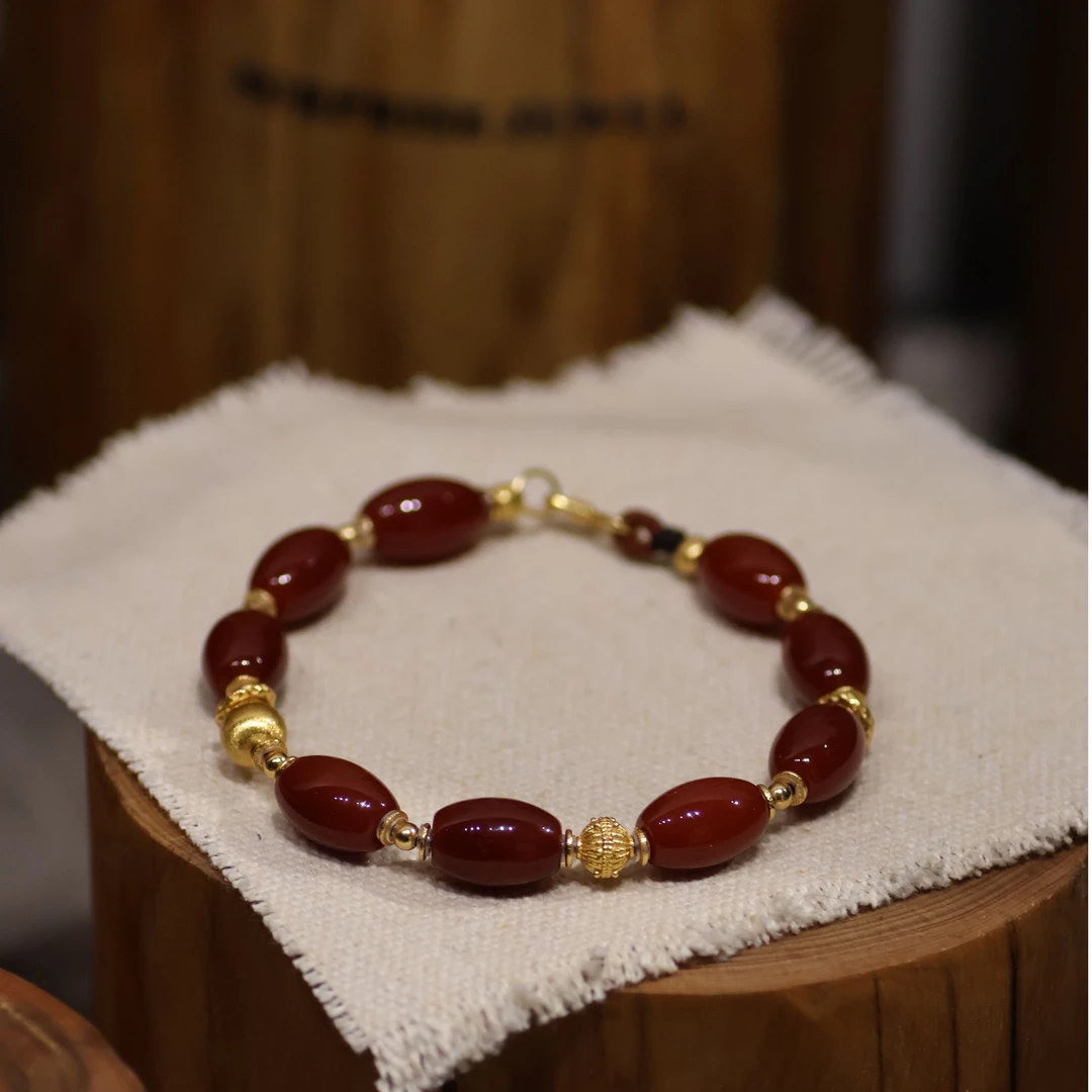 原创设计玛瑙手串J1184【多样性发一】珠径8+mm