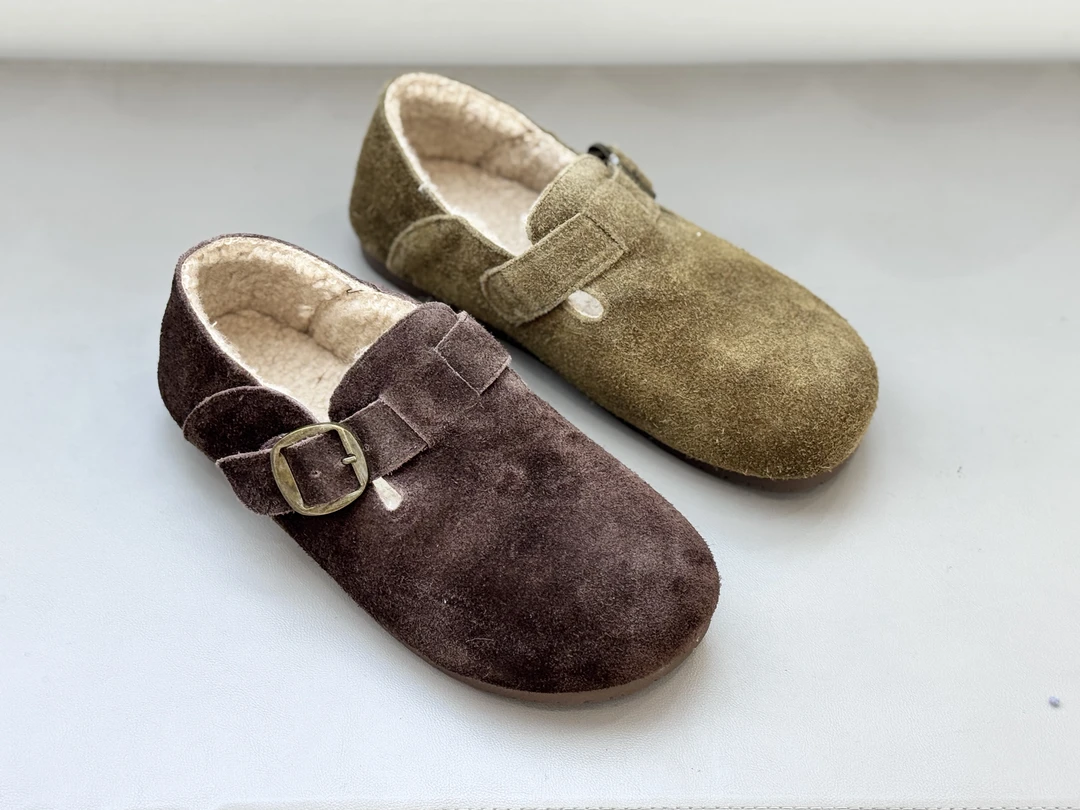 ZSWD2025年新款加绒女鞋平底勃肯鞋551-1358