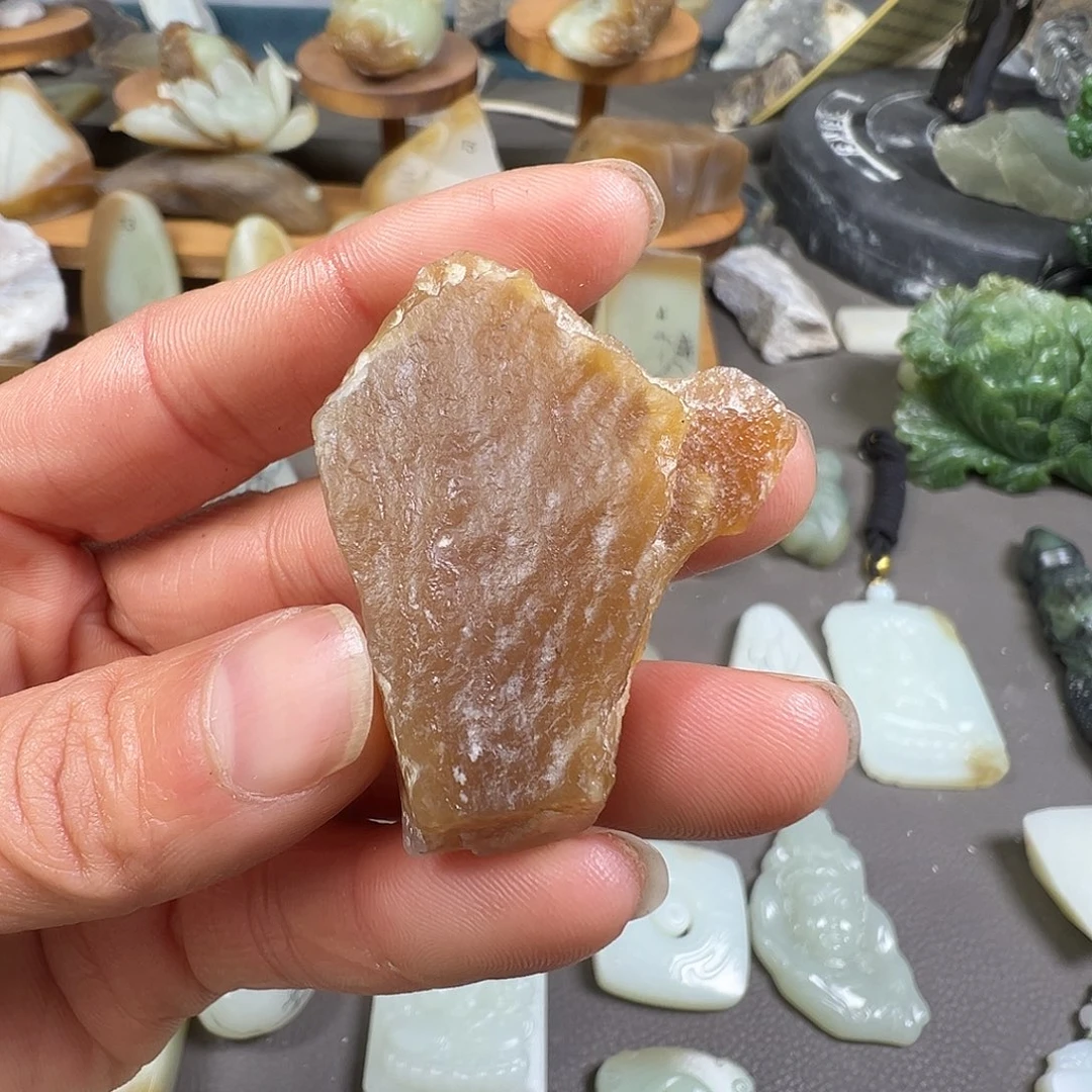 和田玉（青玉）未镶嵌颈饰