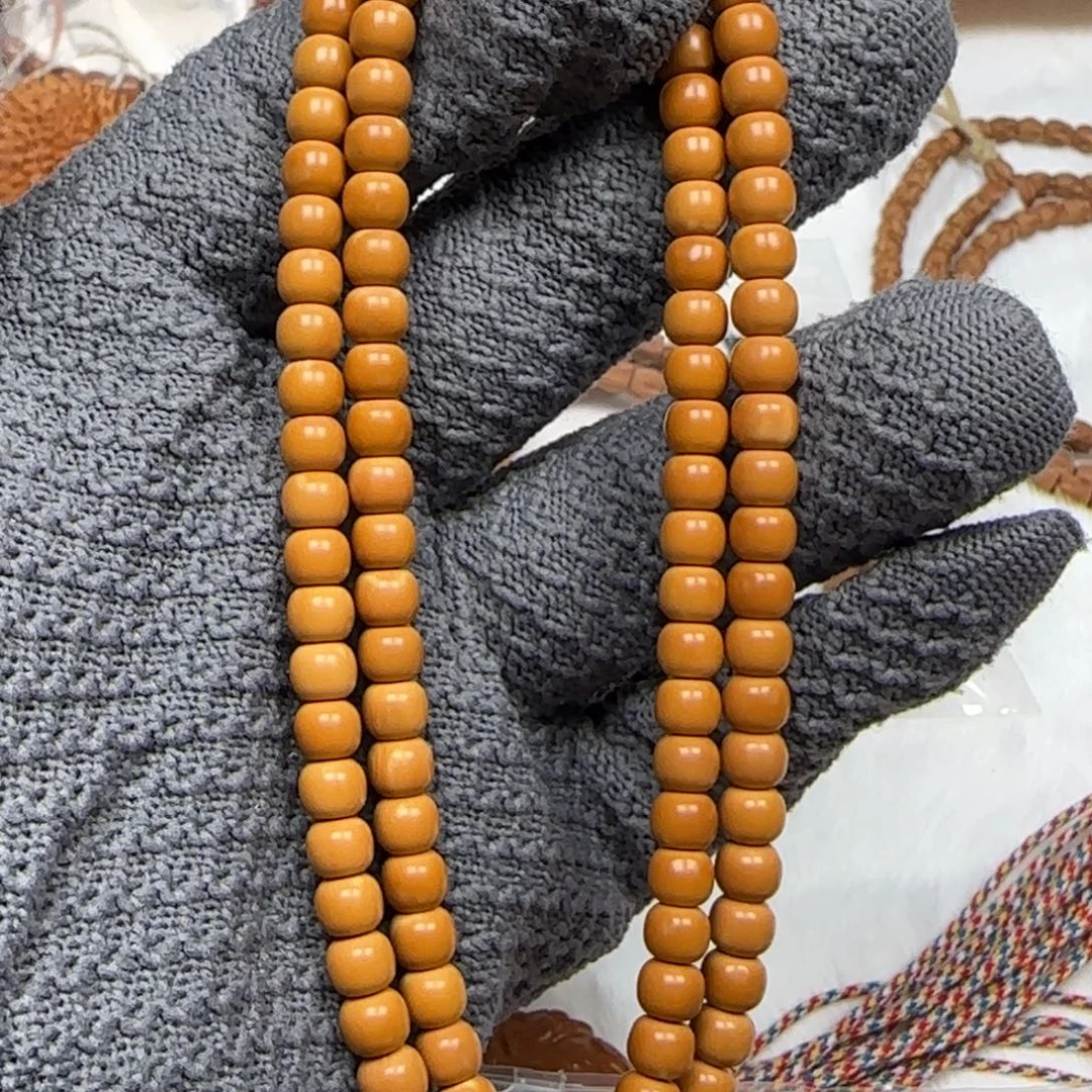 橄榄核手串老挝脖挂微白老型6.0福利