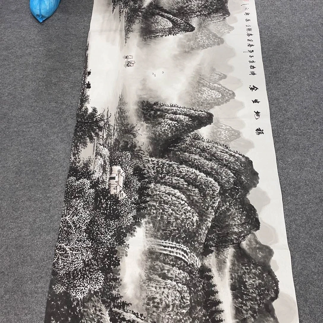 国画今天上午国画作品展示