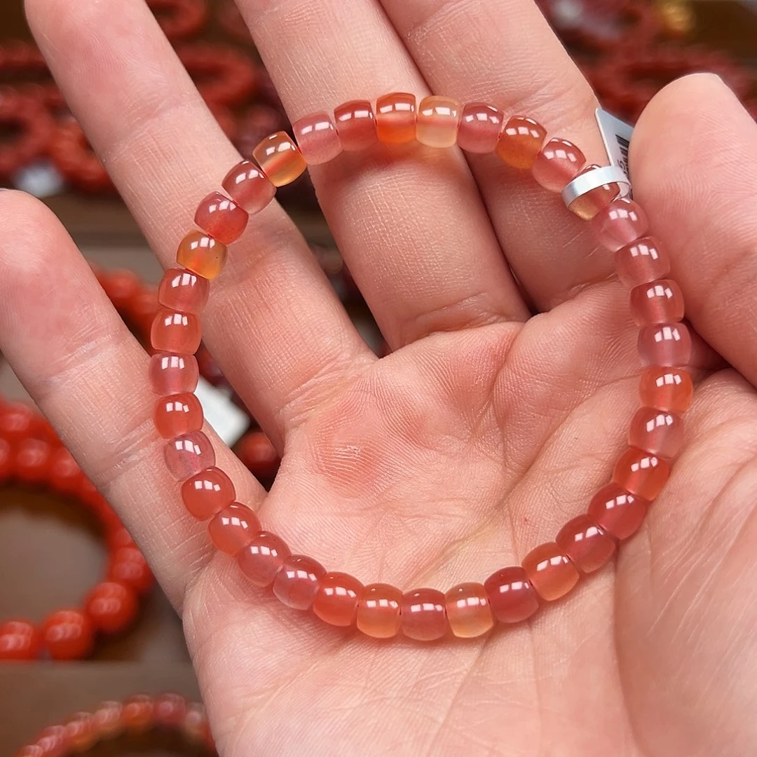南红玛瑙未镶嵌手链