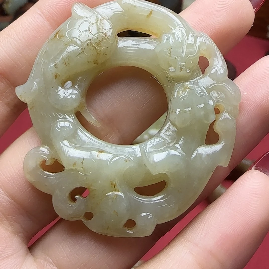 和田玉未镶嵌挂件