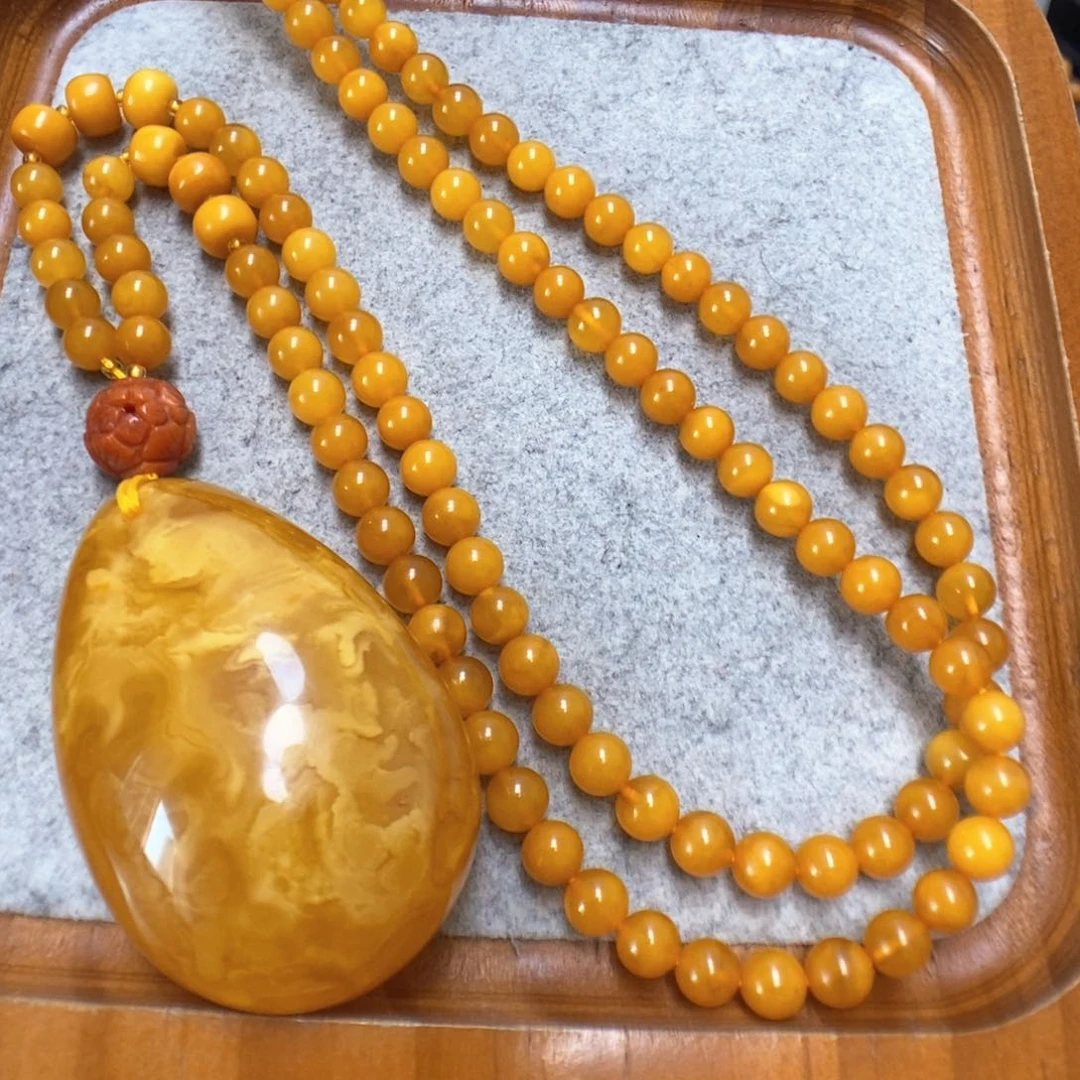 蜜蜡颈饰未镶嵌蜜蜡