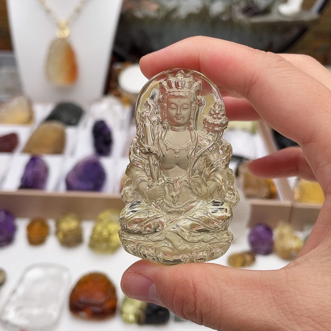 我***风吊坠(赠链)水晶未镶嵌定制