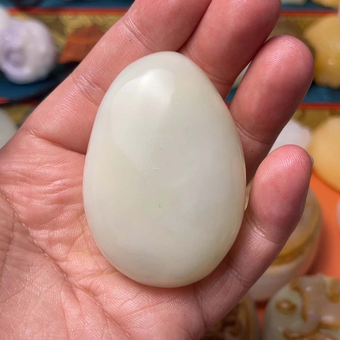 石材天然方解石手把件不退换