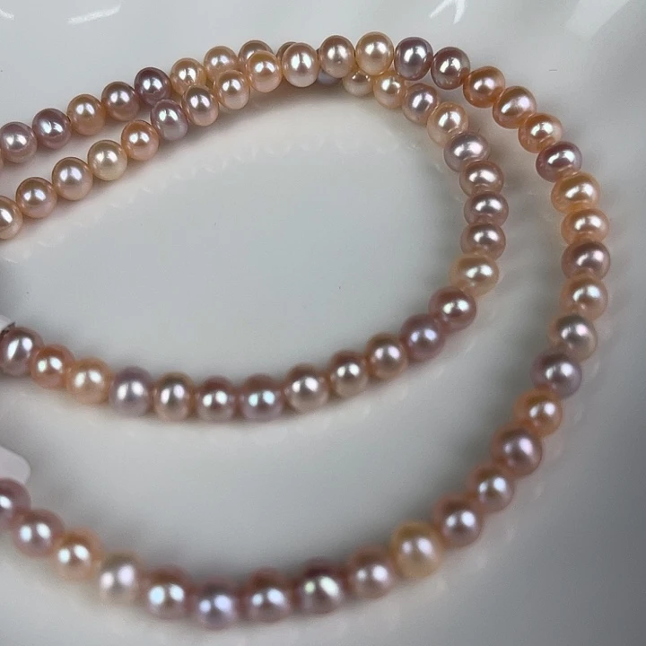 淡水珍珠银S925镶嵌天然珍珠