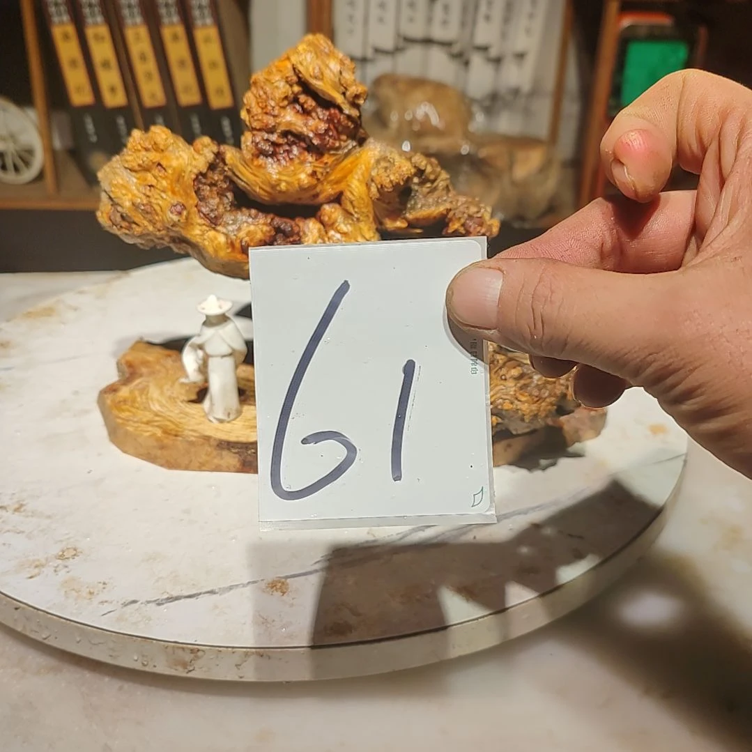 松木你***️61北沉香琥珀木天然造型山水