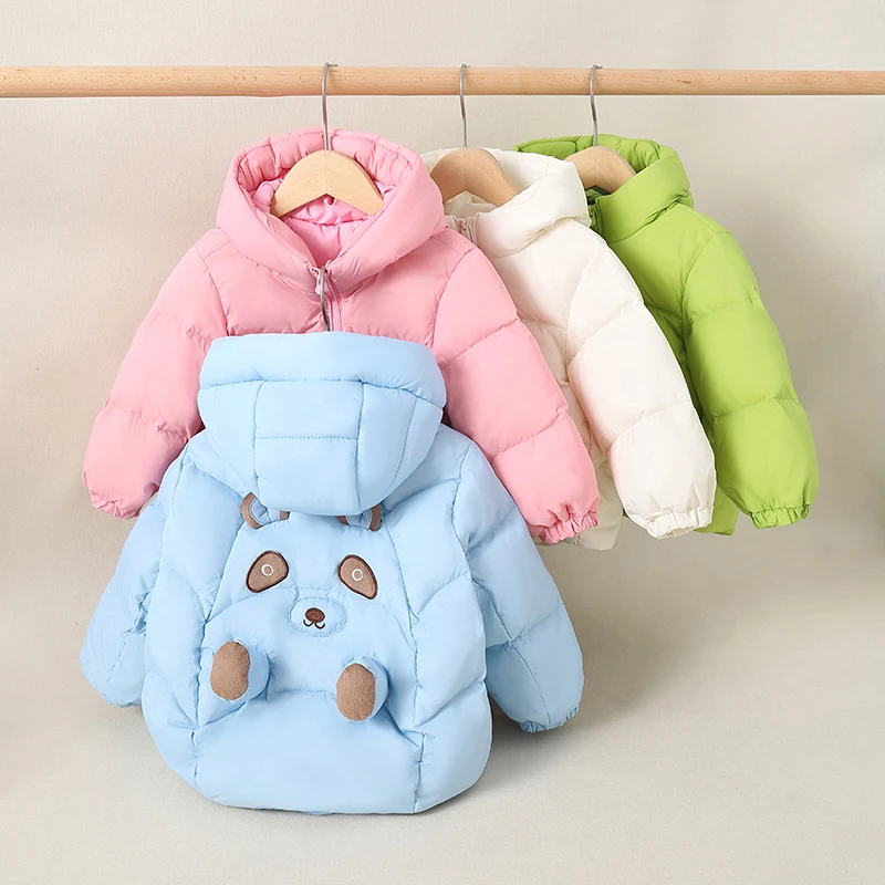 【商场同款】2025冬男童羽绒服加厚款新款儿童外套女童宝宝白鸭绒