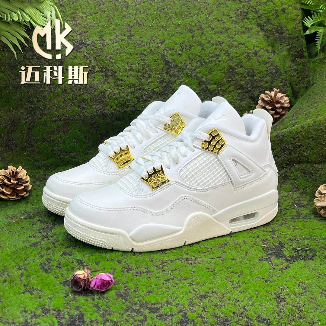 Air Jordan 4 AJ4白金金扣潮鞋帆白男鞋女鞋运动球鞋 AQ9129-170