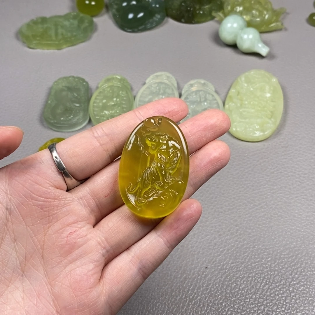 蛇纹石玉未镶嵌挂件耳饰耳环项链