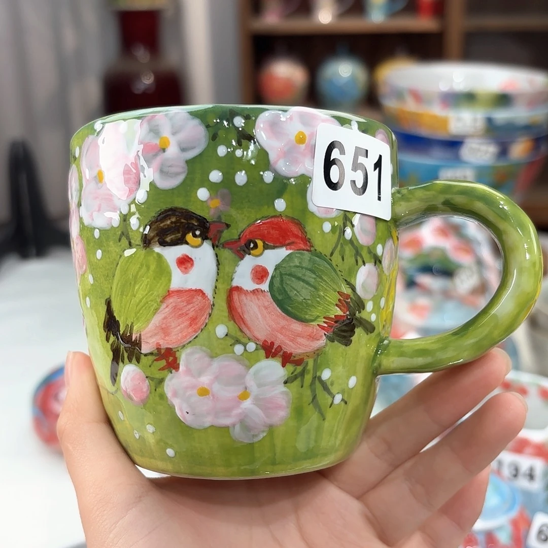 迷***叶景德镇手绘高温釉下彩陶瓷茶具