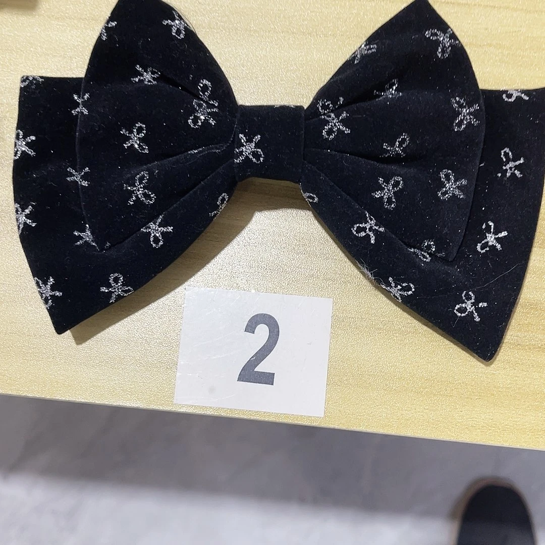 皮质铁合金蝴蝶结发夹