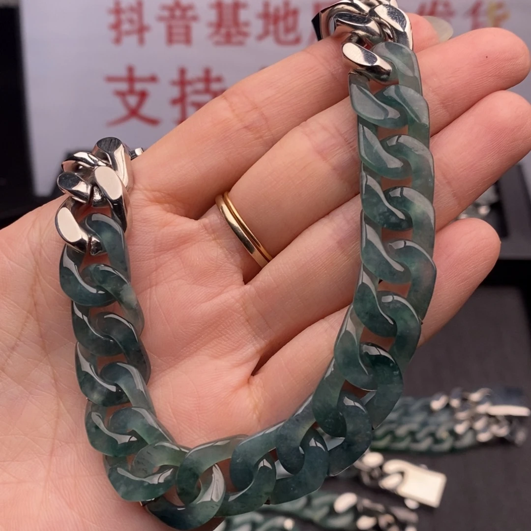 翡翠未镶嵌手链手链10002