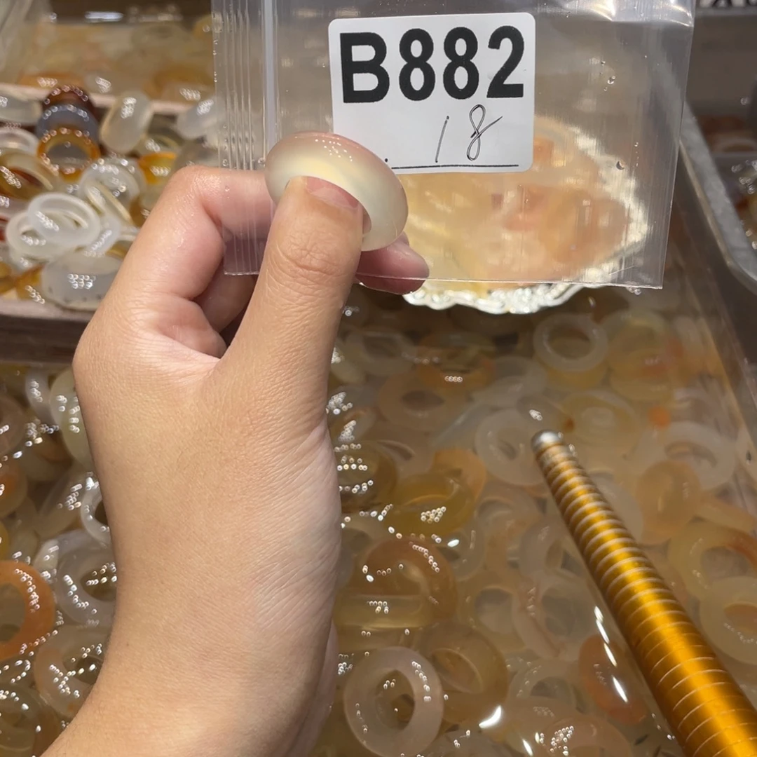 玛瑙/玉髓未镶嵌戒指882