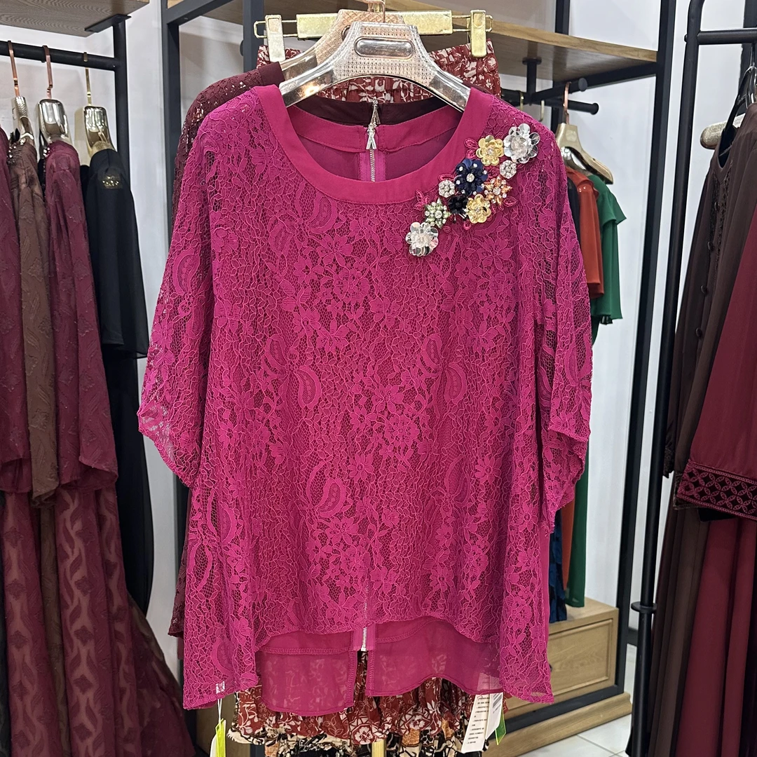 女士夏季时尚休闲百搭圆领上衣气质满满