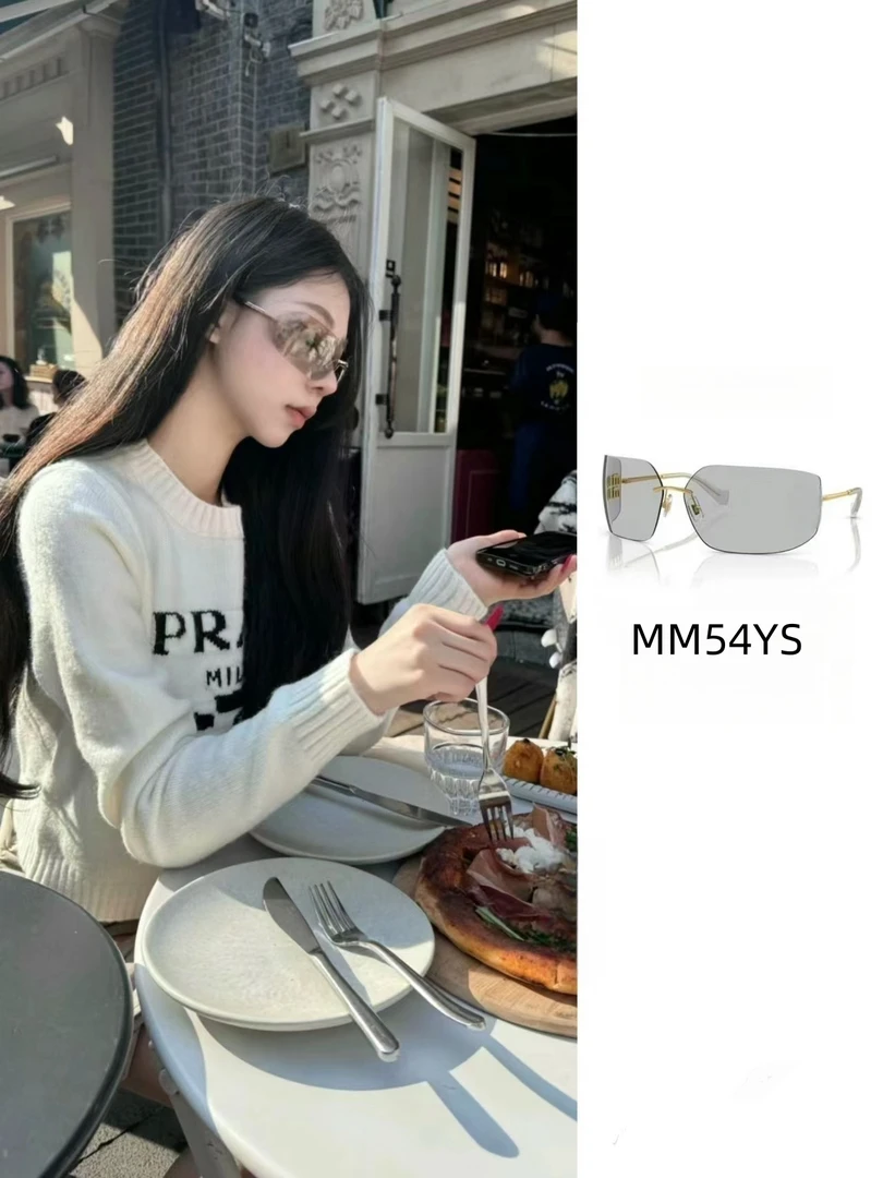 SMu54Y刘亦菲同款辣妹太阳镜时尚百搭复古小众变色