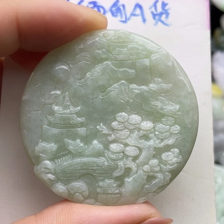 翡翠未镶嵌颈饰天然翡翠