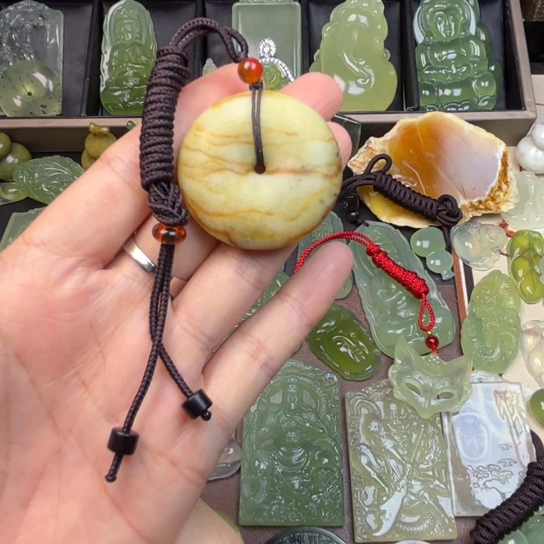 蛇纹石玉未镶嵌吊坠(不含链)