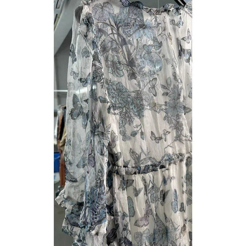 LL【LL】重磅100桑蚕丝连衣裙Y23C9083-3