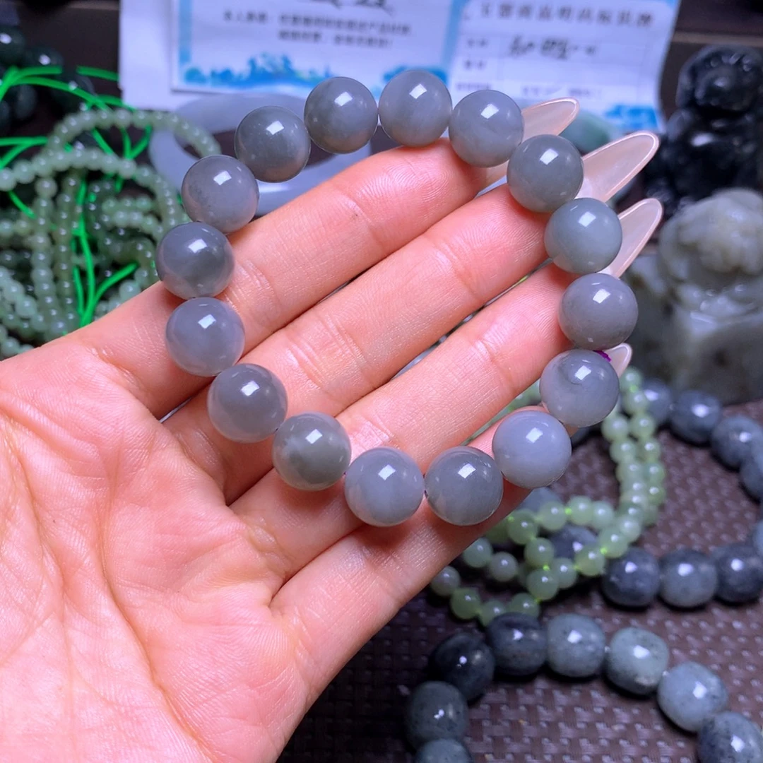 和田玉未镶嵌手串卡12