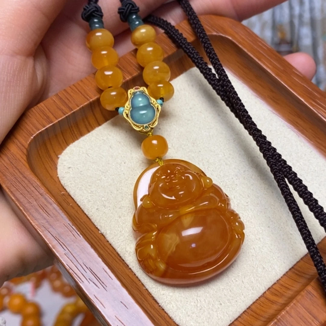 【闪购商品】蜜蜡颈饰未镶嵌项链