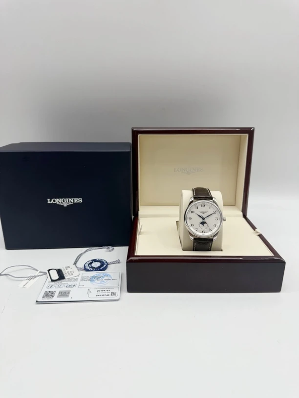 95新 Longines/浪琴 名匠系列四针月相自动机械男士腕表表径42mm