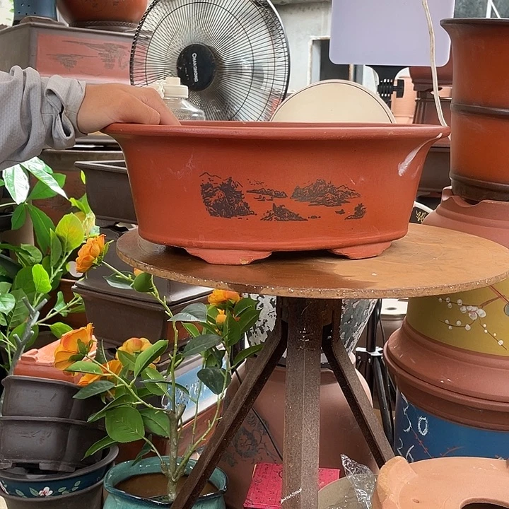 38红椭圆花盆紫砂花盆紫砂