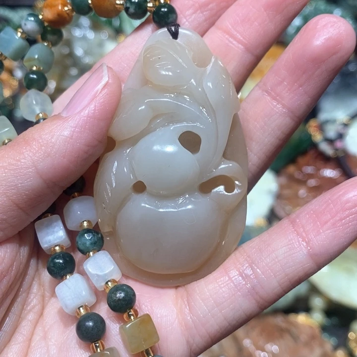 岫玉毛衣链未镶嵌