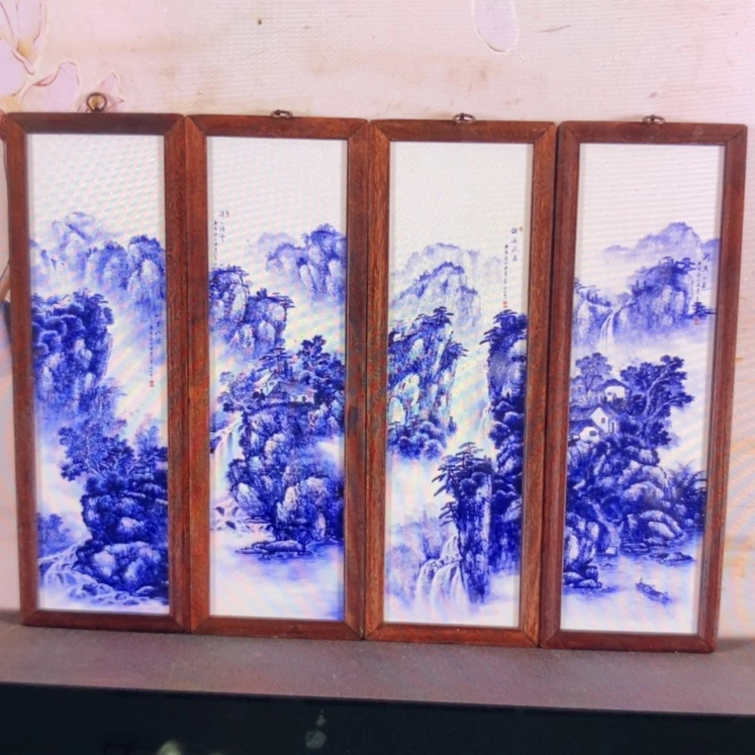 瓷63*22*4景德镇瓷板画柴窑烧制