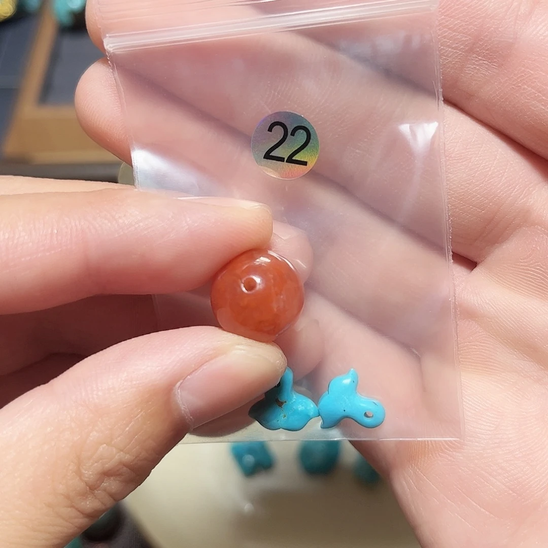 ****0未镶嵌圆珠桶珠老型手串！！玛瑙/玉髓