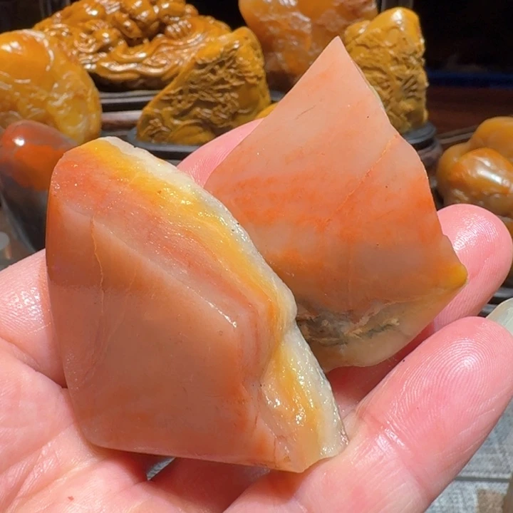 寿山石水**影寿山石石头