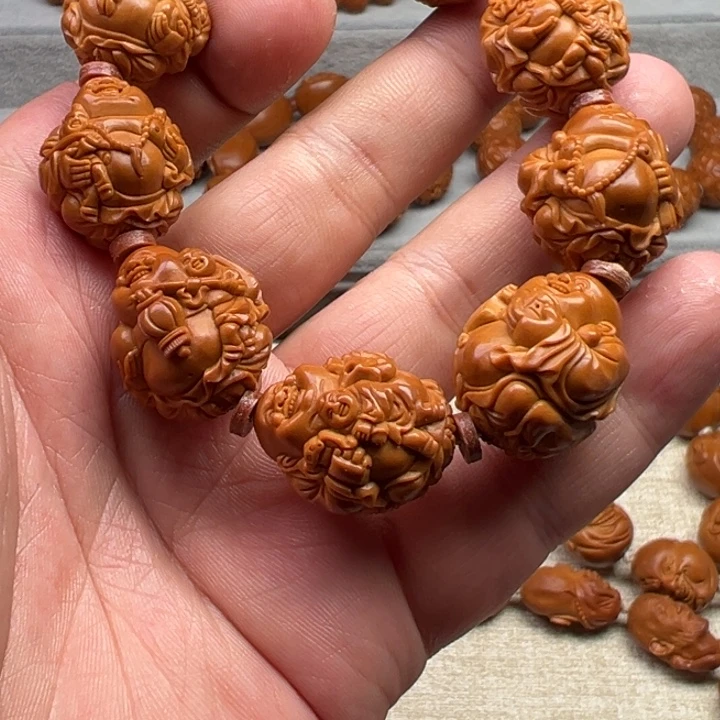 影***山手串橄榄核橄榄核雕工艺制作