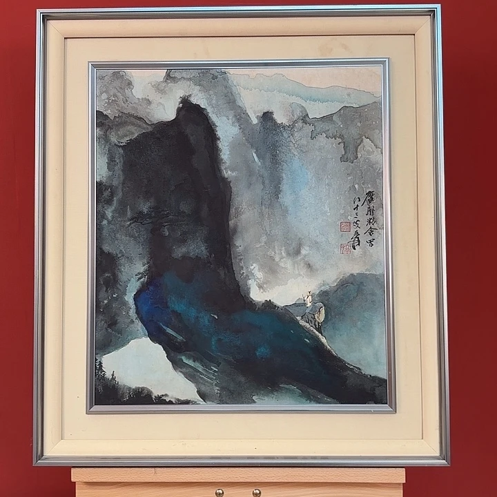 国画张老师泼彩山水精品