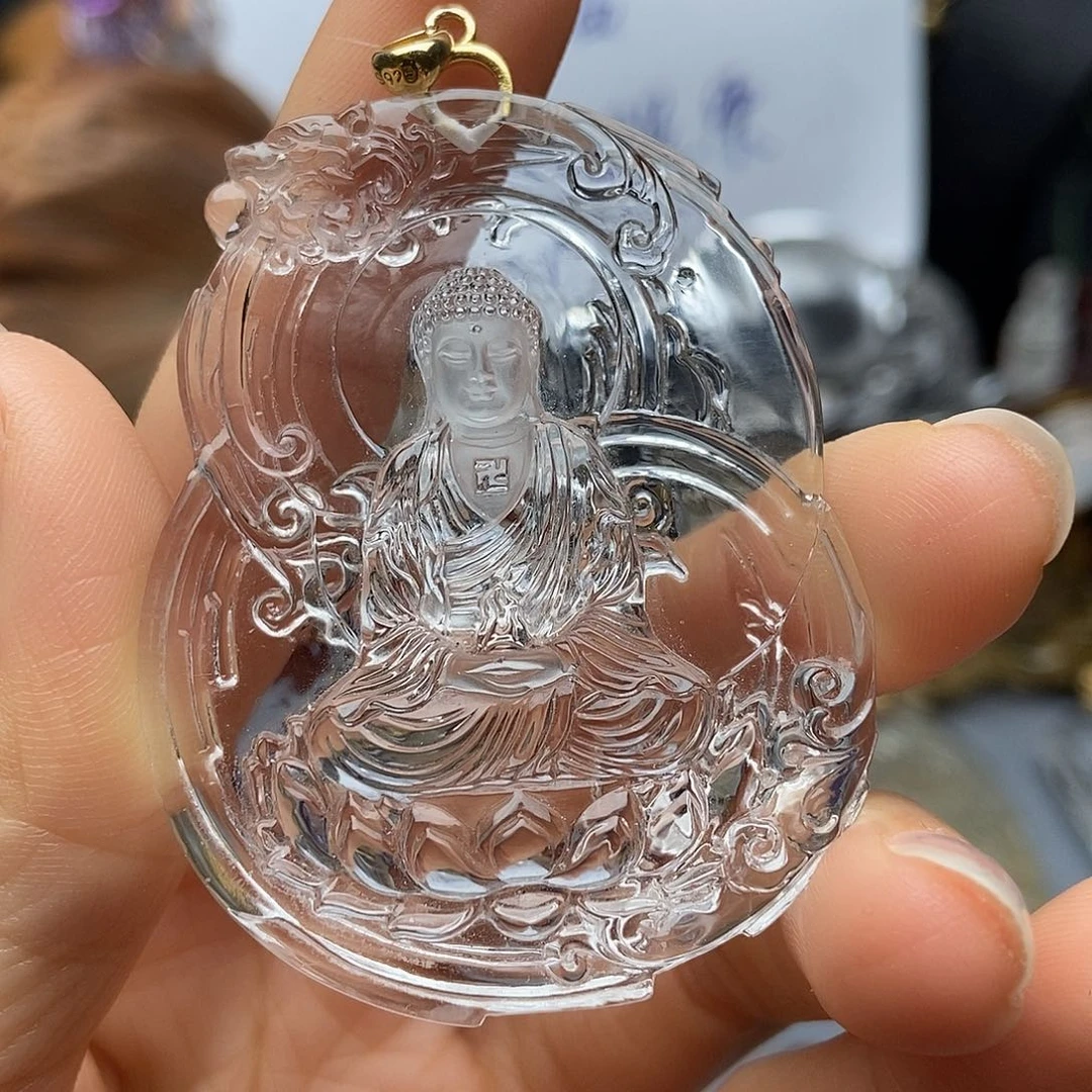 银S925镶嵌颈饰水晶吊坠