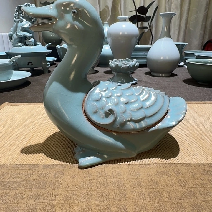 陶摆件鸭子。。。。。。。。。