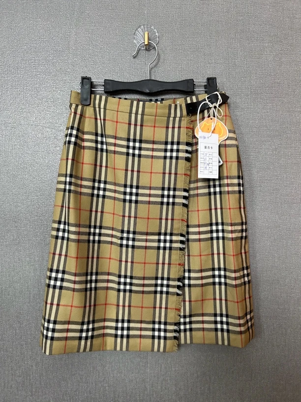 95新 BURBERRY/博柏利 Burberry vintage款格纹半裙95新