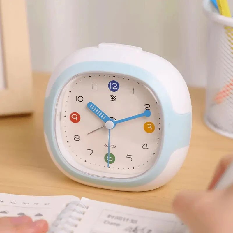 2025新款闹钟儿童床头自律静音学习学生专用起床桌面叫醒时钟