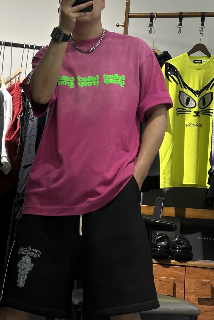 成哥潮牌高品质卡家水洗做旧短袖T恤-698