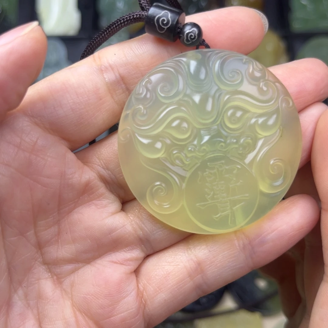 蛇纹石玉未镶嵌吊坠(不含链)