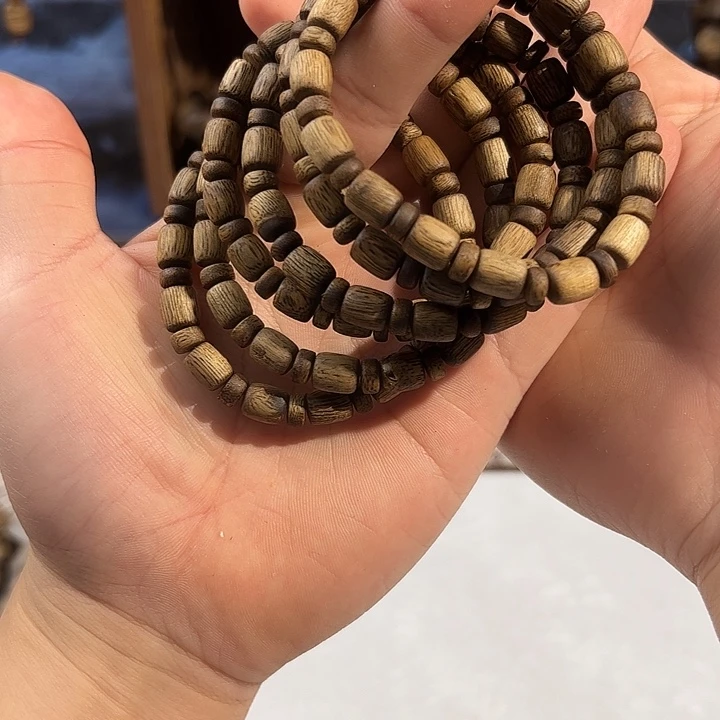 手串沉香一代乌身圆叶随形单圈多样性发两条