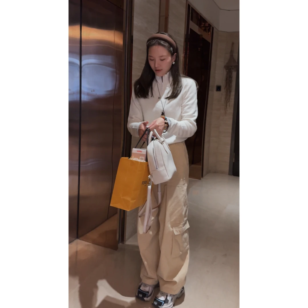 【邱杨定制】S030750  新款休闲松紧腰工装裤
