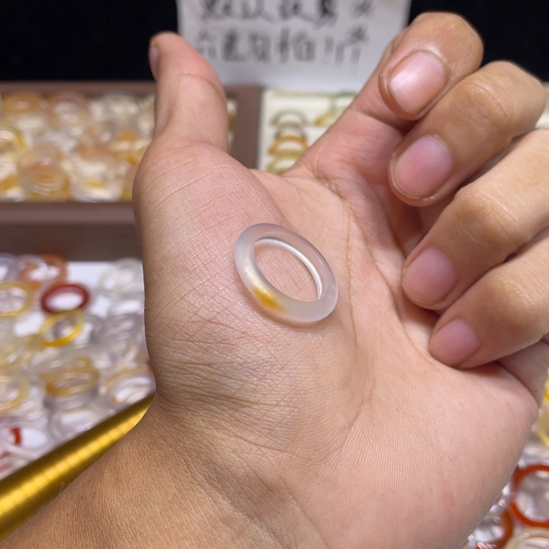 玛瑙/玉髓未镶嵌戒指26号港11