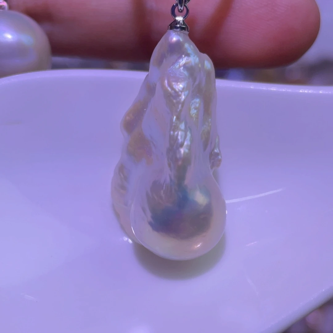 淡水珍珠未镶嵌天然淡水珍珠吊坠