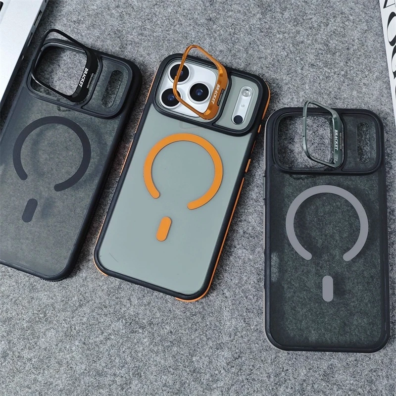 iPhone17promax手机壳新款透明适用苹果13/14/15/16磁吸防摔支架