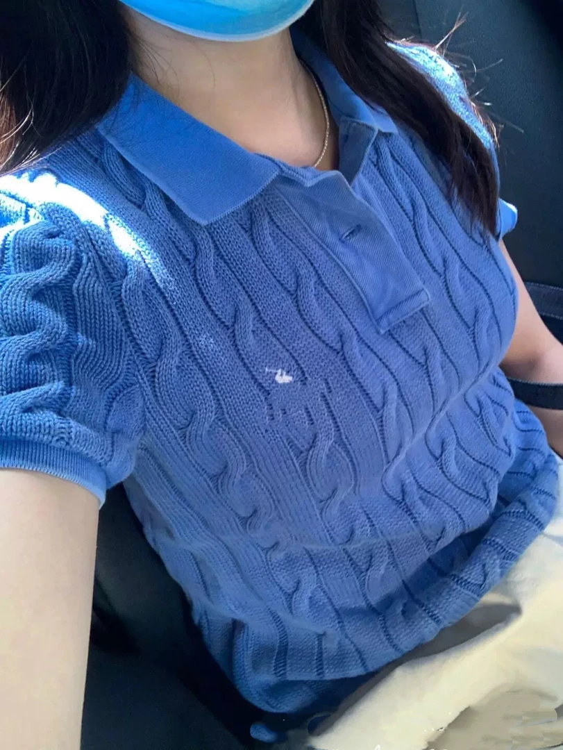 【陈元一】POLO领粗麻花针织