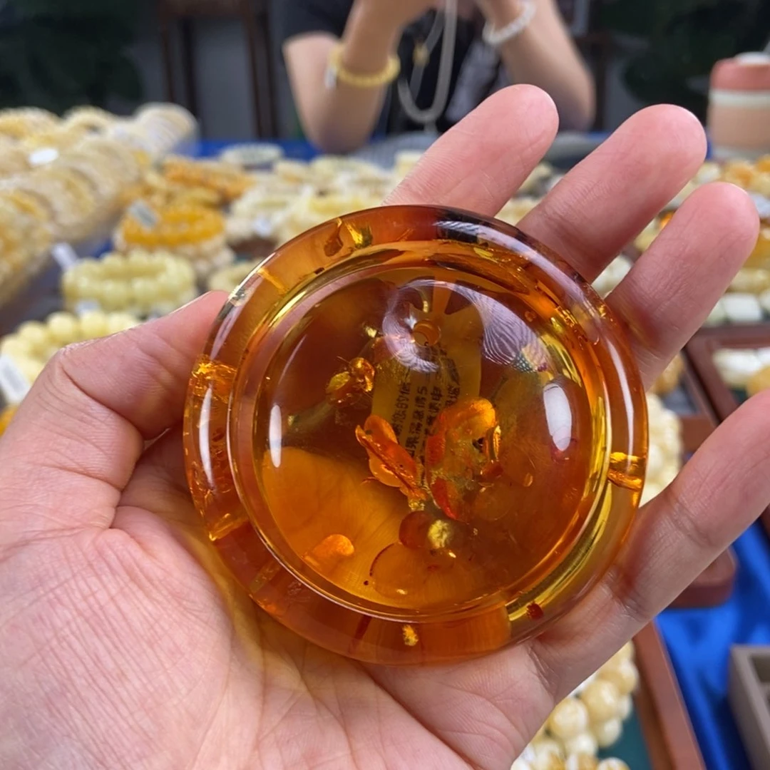 未镶嵌琥珀手链花珀手镯